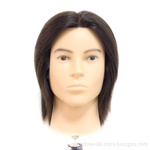 Wholesale price real human hair mannequin training head